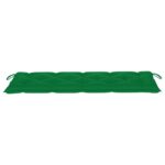 Coussin de banc de jardin vert 150x50x7 cm tissu oxford – Image 2