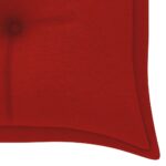 Coussin de banc de jardin rouge 150x50x7 cm tissu oxford – Image 3