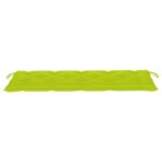 Coussin de banc de jardin vert brillant 150x50x7cm tissu oxford – Image 2
