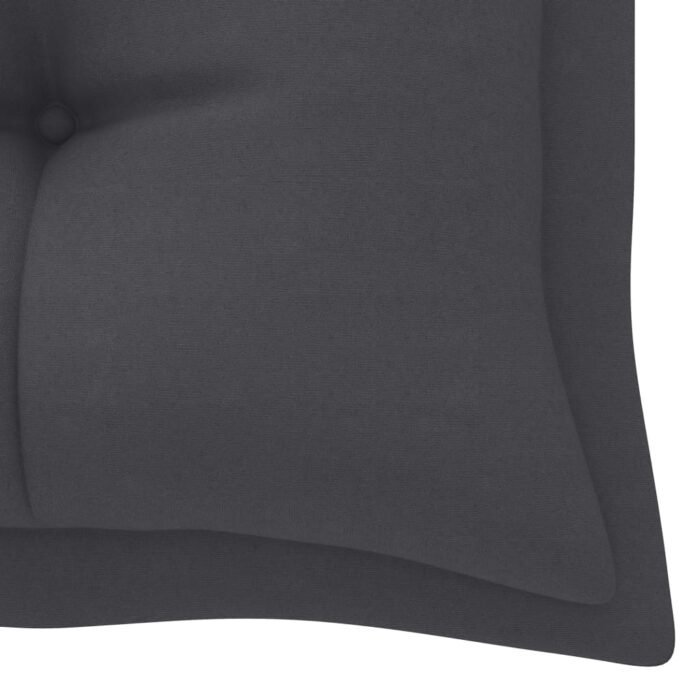 Coussin de banc de jardin anthracite 180x50x7 cm tissu oxford – Image 3