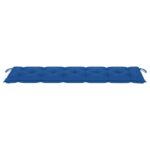 Coussin de banc de jardin bleu 180x50x7 cm tissu oxford – Image 2