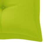 Coussin de banc de jardin vert brillant 180x50x7cm tissu oxford – Image 3