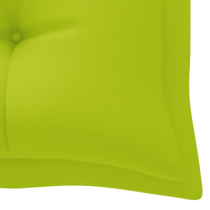 Coussin de banc de jardin vert brillant 180x50x7cm tissu oxford – Image 3