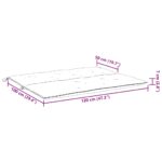 Coussin de banc de jardin anthracite tissu oxford – Image 7