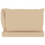 Coussins de palette lot de 3 beige tissu oxford – Image 2