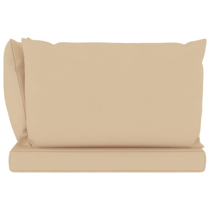 Coussins de palette lot de 3 beige tissu oxford – Image 2