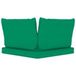Coussins de palette lot de 3 vert tissu oxford – Image 3