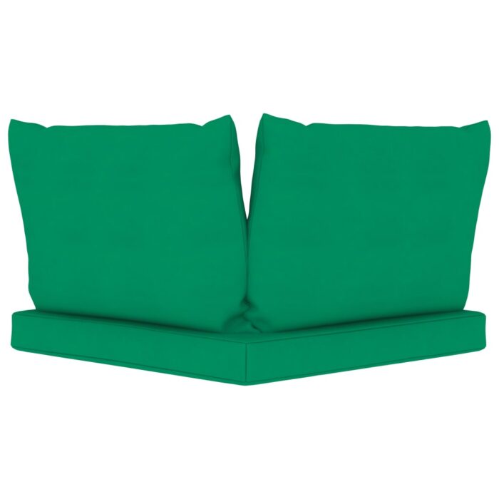 Coussins de palette lot de 3 vert tissu oxford – Image 3
