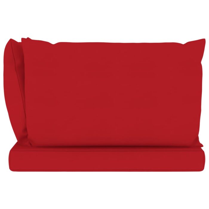Coussins de palette lot de 3 rouge tissu oxford – Image 2