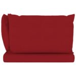 Coussins de palette lot de 3 rouge bordeaux tissu oxford – Image 2