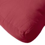 Coussins de palette lot de 3 rouge bordeaux tissu oxford – Image 6