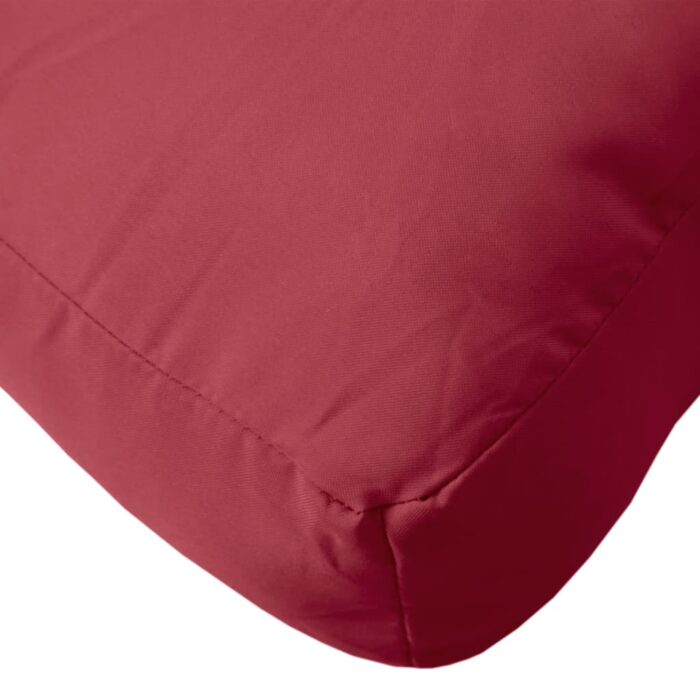 Coussins de palette lot de 3 rouge bordeaux tissu oxford – Image 6