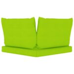 Coussins de palette lot de 3 vert vif tissu oxford – Image 3