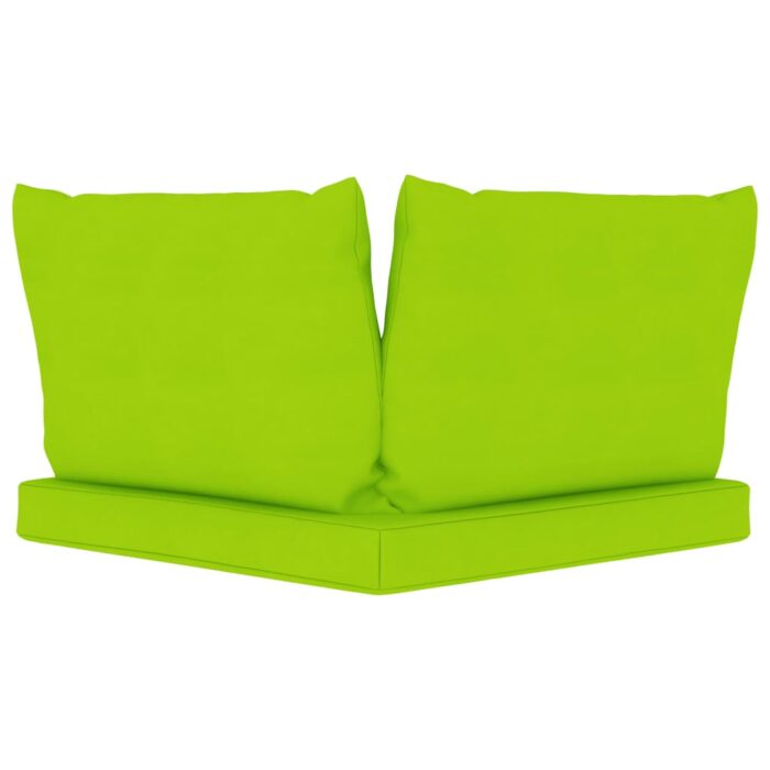 Coussins de palette lot de 3 vert vif tissu oxford – Image 3