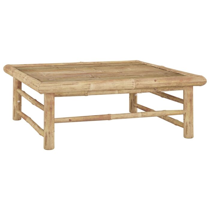 Table de jardin 65x65x30 cm Bambou – Image 1