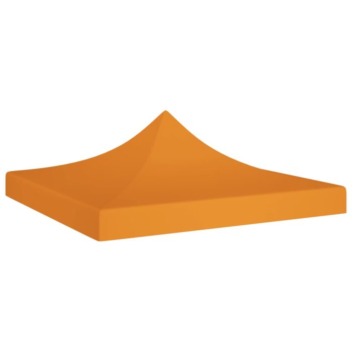 Toit de tente de réception 3x3 m Orange 270 g/m² – Image 1