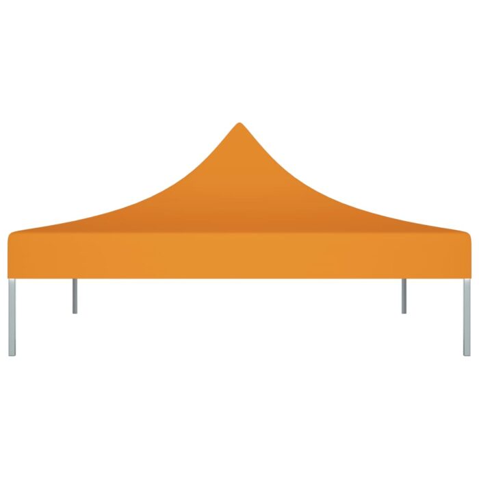 Toit de tente de réception 3x3 m Orange 270 g/m² – Image 2