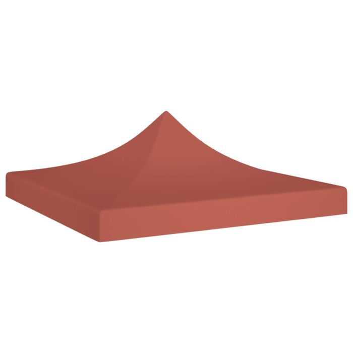 Toit de tente de réception 3x3 m Terre cuite 270 g/m² – Image 1
