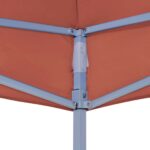 Toit de tente de réception 3x3 m Terre cuite 270 g/m² – Image 3