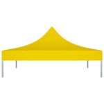 Toit de tente de réception 3x3 m Jaune 270 g/m² – Image 2
