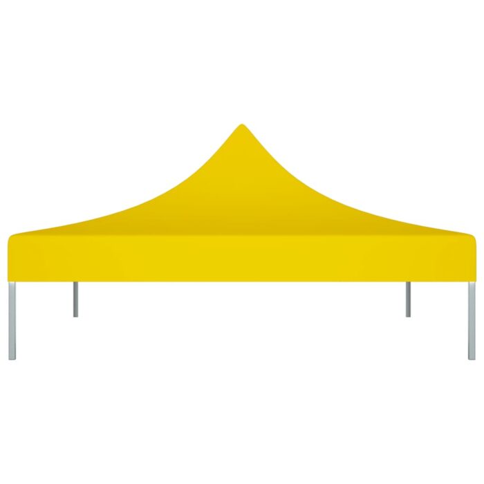 Toit de tente de réception 3x3 m Jaune 270 g/m² – Image 2