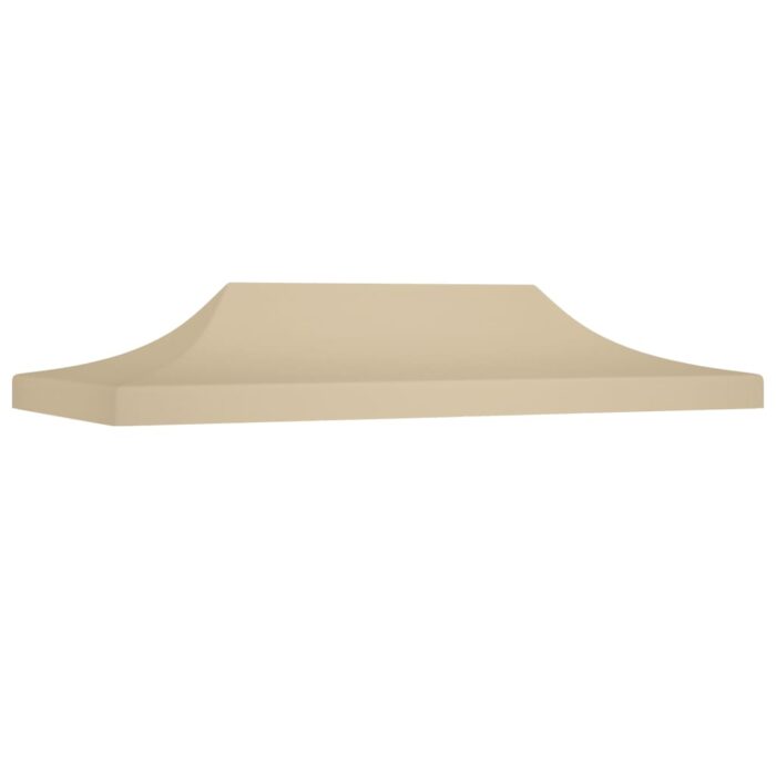 Toit de tente de réception 6x3 m Beige 270 g/m² – Image 1