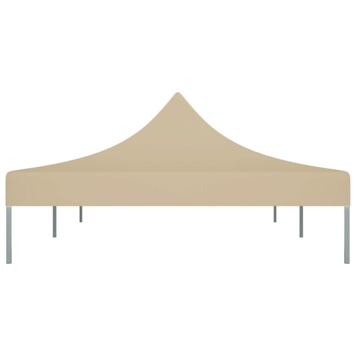 Toit de tente de réception 6x3 m Beige 270 g/m² – Image 2