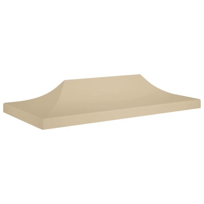 Toit de tente de réception 6x3 m Beige 270 g/m² – Image 4