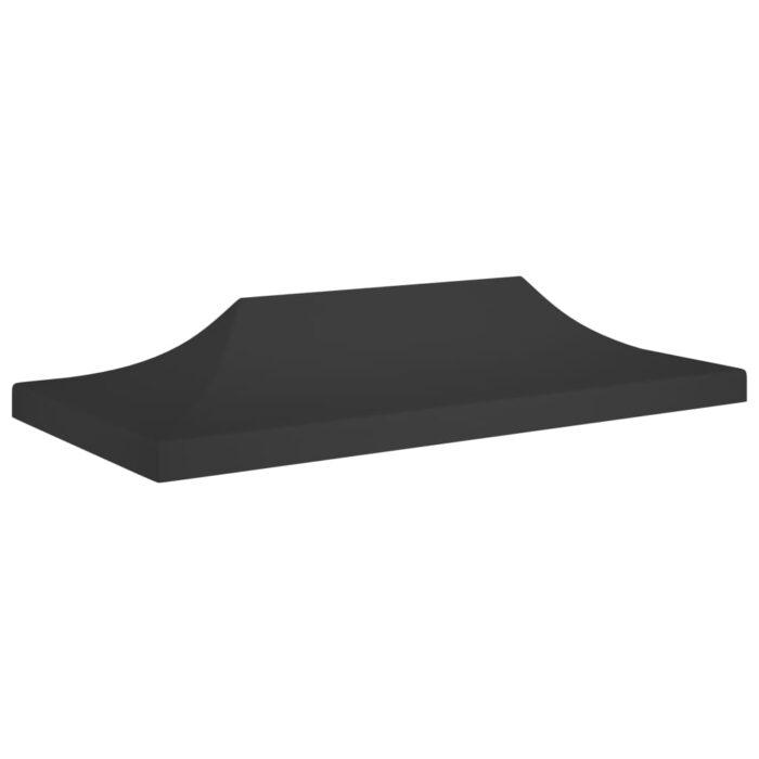 Toit de tente de réception 6x3 m Noir 270 g/m² – Image 1