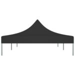 Toit de tente de réception 6x3 m Noir 270 g/m² – Image 3