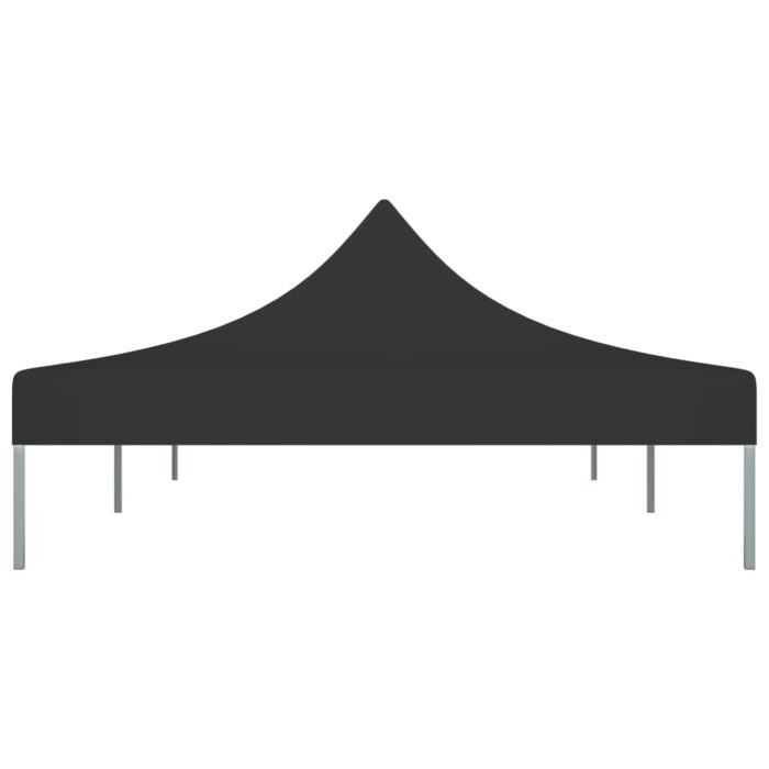 Toit de tente de réception 6x3 m Noir 270 g/m² – Image 3