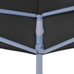 Toit de tente de réception 6x3 m Noir 270 g/m² – Image 4