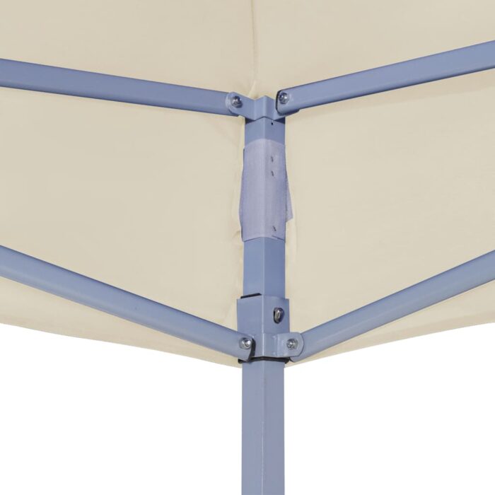 Toit de tente de réception 2x2 m Crème 270 g/m² – Image 3