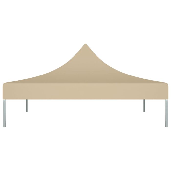 Toit de tente de réception 2x2 m Beige 270 g/m² – Image 2