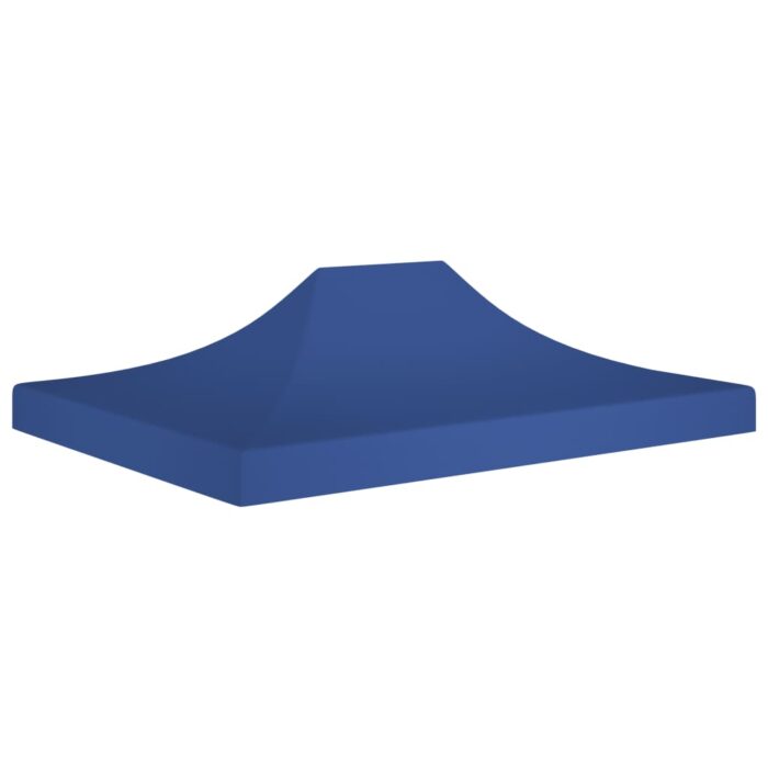 Toit de tente de réception 4x3 m Bleu 270 g/m² – Image 1