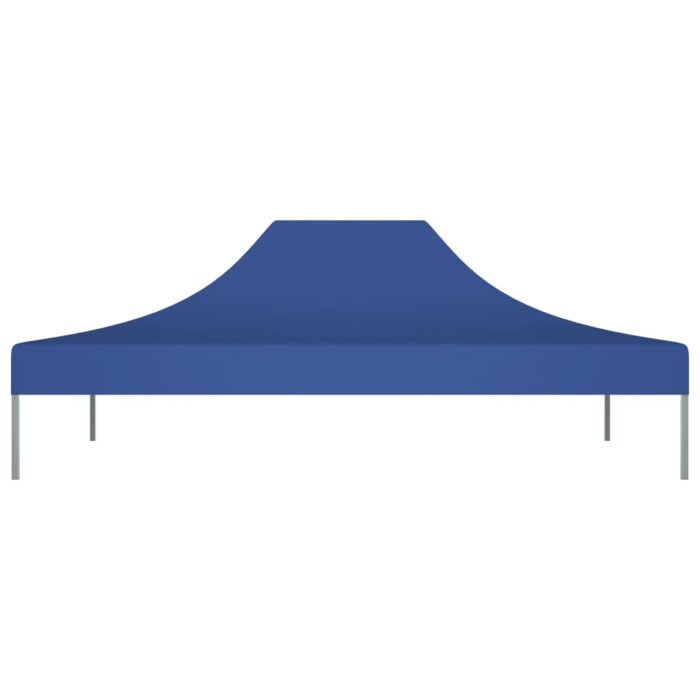 Toit de tente de réception 4x3 m Bleu 270 g/m² – Image 2