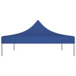 Toit de tente de réception 4x3 m Bleu 270 g/m² – Image 3
