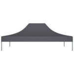 Toit de tente de réception 4x3 m Anthracite 270 g/m² – Image 2