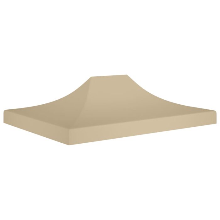 Toit de tente de réception 4x3 m Beige 270 g/m² – Image 1