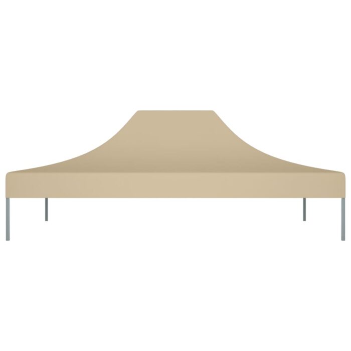 Toit de tente de réception 4x3 m Beige 270 g/m² – Image 2