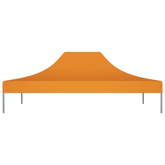 Toit de tente de réception 4x3 m Orange 270 g/m² – Image 2