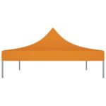 Toit de tente de réception 4x3 m Orange 270 g/m² – Image 3