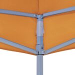 Toit de tente de réception 4x3 m Orange 270 g/m² – Image 4