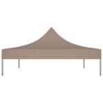 Toit de tente de réception 4x3 m Taupe 270 g/m² – Image 3