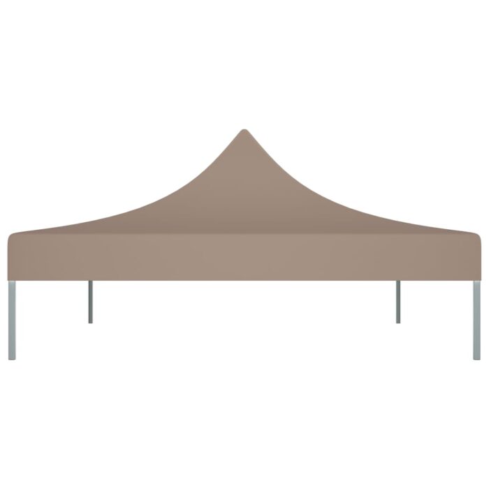 Toit de tente de réception 4x3 m Taupe 270 g/m² – Image 3