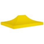 Toit de tente de réception 4x3 m Jaune 270 g/m²