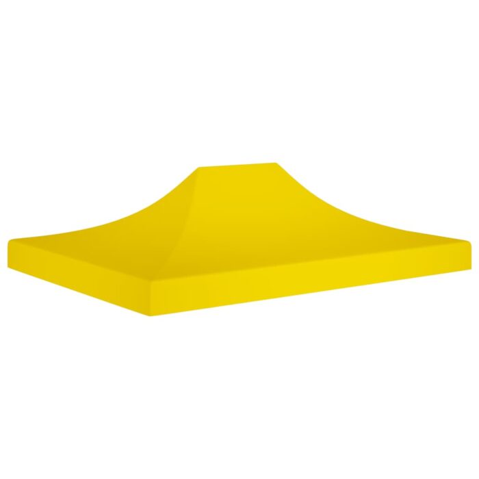 Toit de tente de réception 4x3 m Jaune 270 g/m² – Image 1
