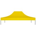 Toit de tente de réception 4x3 m Jaune 270 g/m² – Image 2