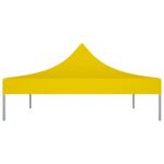 Toit de tente de réception 4x3 m Jaune 270 g/m² – Image 3
