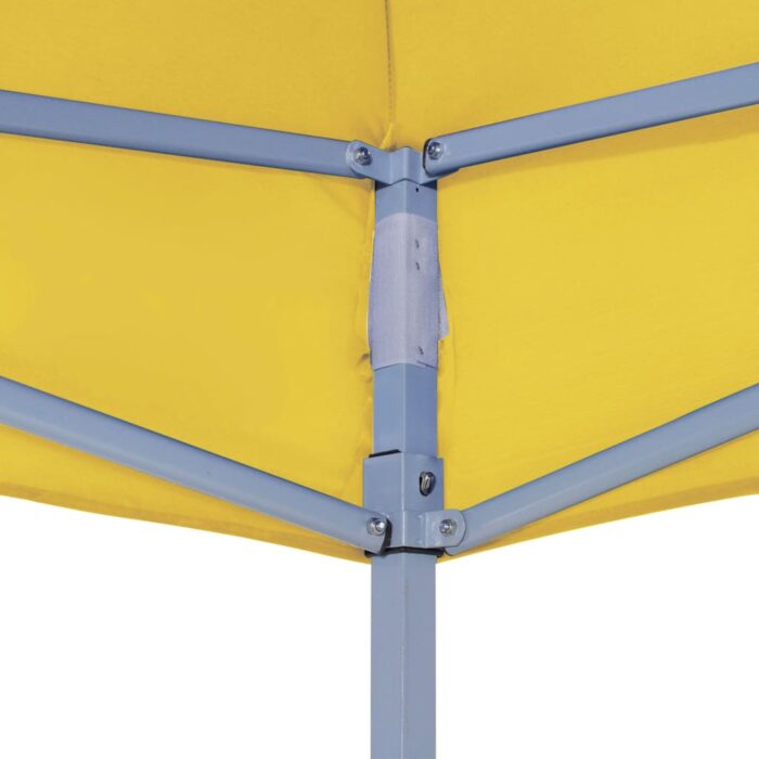 Toit de tente de réception 4x3 m Jaune 270 g/m² – Image 4